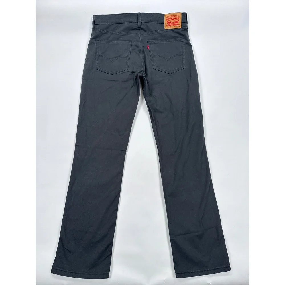 Levis Mens 514 Straight Fit Pants 36x34 Charcoal Grey Stretch Minimalist